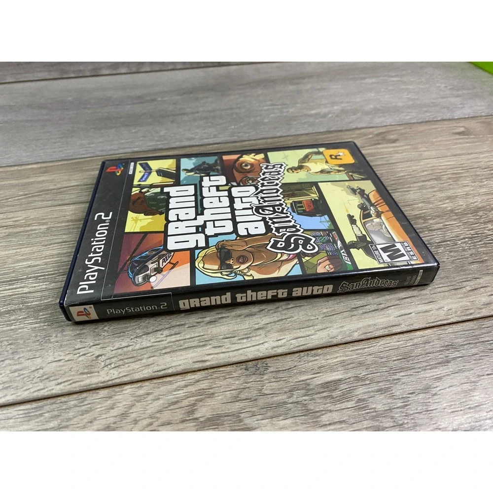 Grand Theft Auto San Andreas Sony PlayStation 2 PS2 Rockstar Games SLUS‎ 20946P3